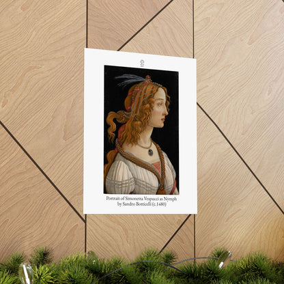 Portrait of Simonetta Vespucci as Nymph by Sandro Botticelli (c.1480)