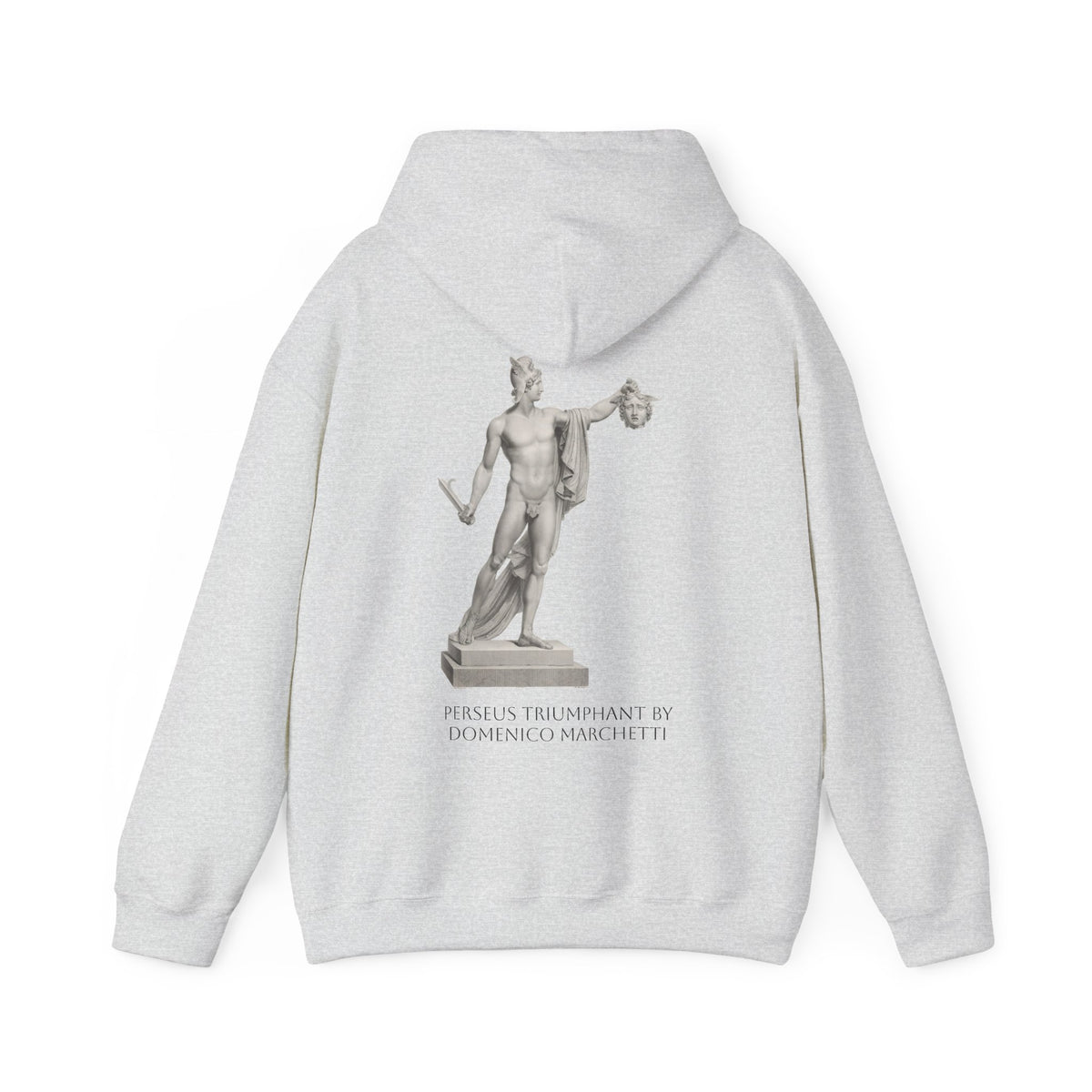 Hooded Sweatshirt - Perseus Triumphant by Domenico Marchetti  (Front+Back)