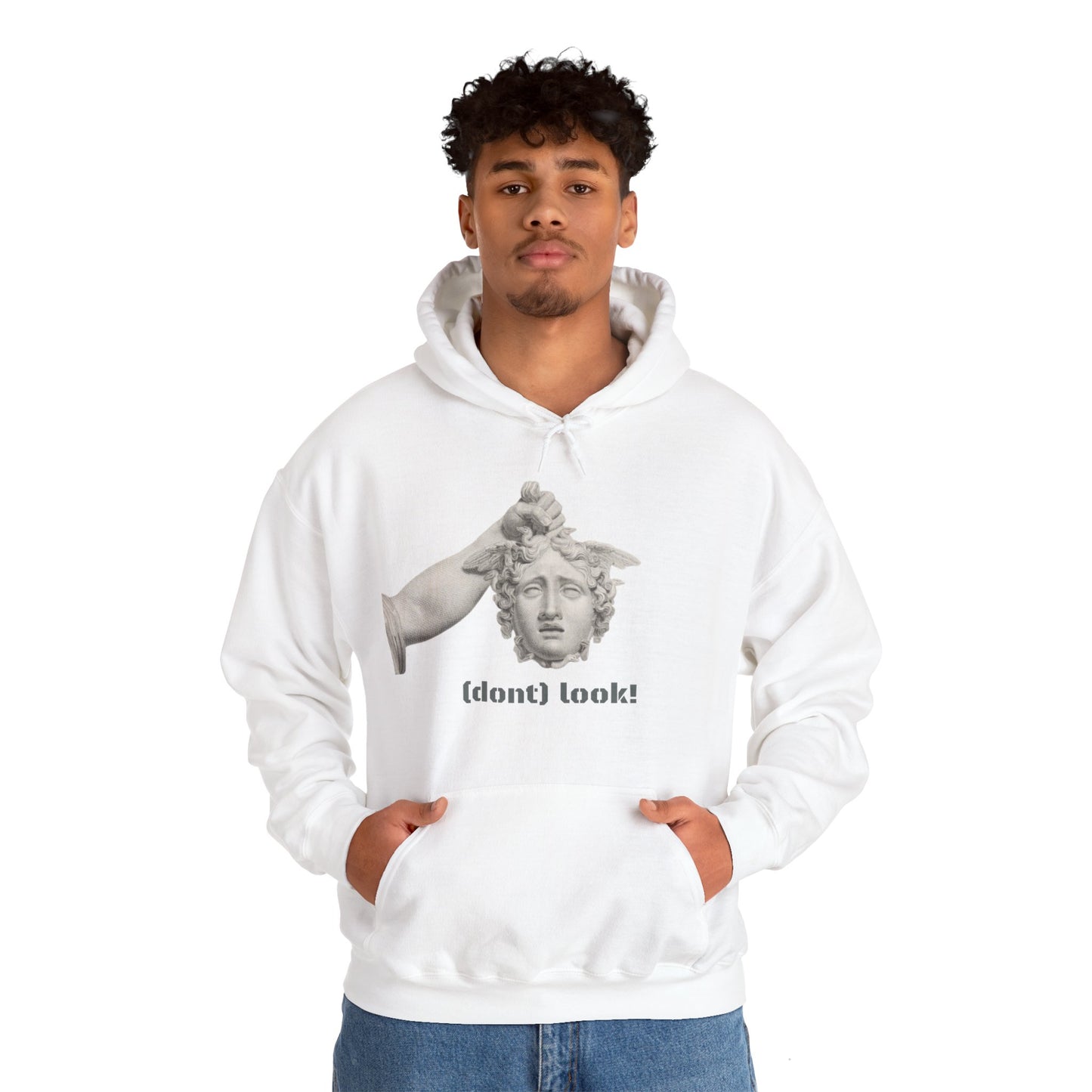 Hooded Sweatshirt - Perseus Triumphant by Domenico Marchetti  (Front+Back)