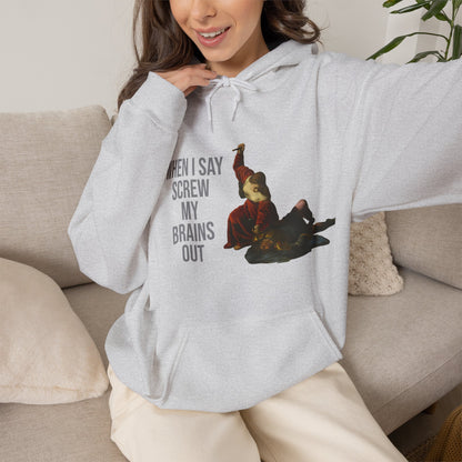 Hooded Sweatshirt- Jael and Sisera by Alessandro Turchi (Front)