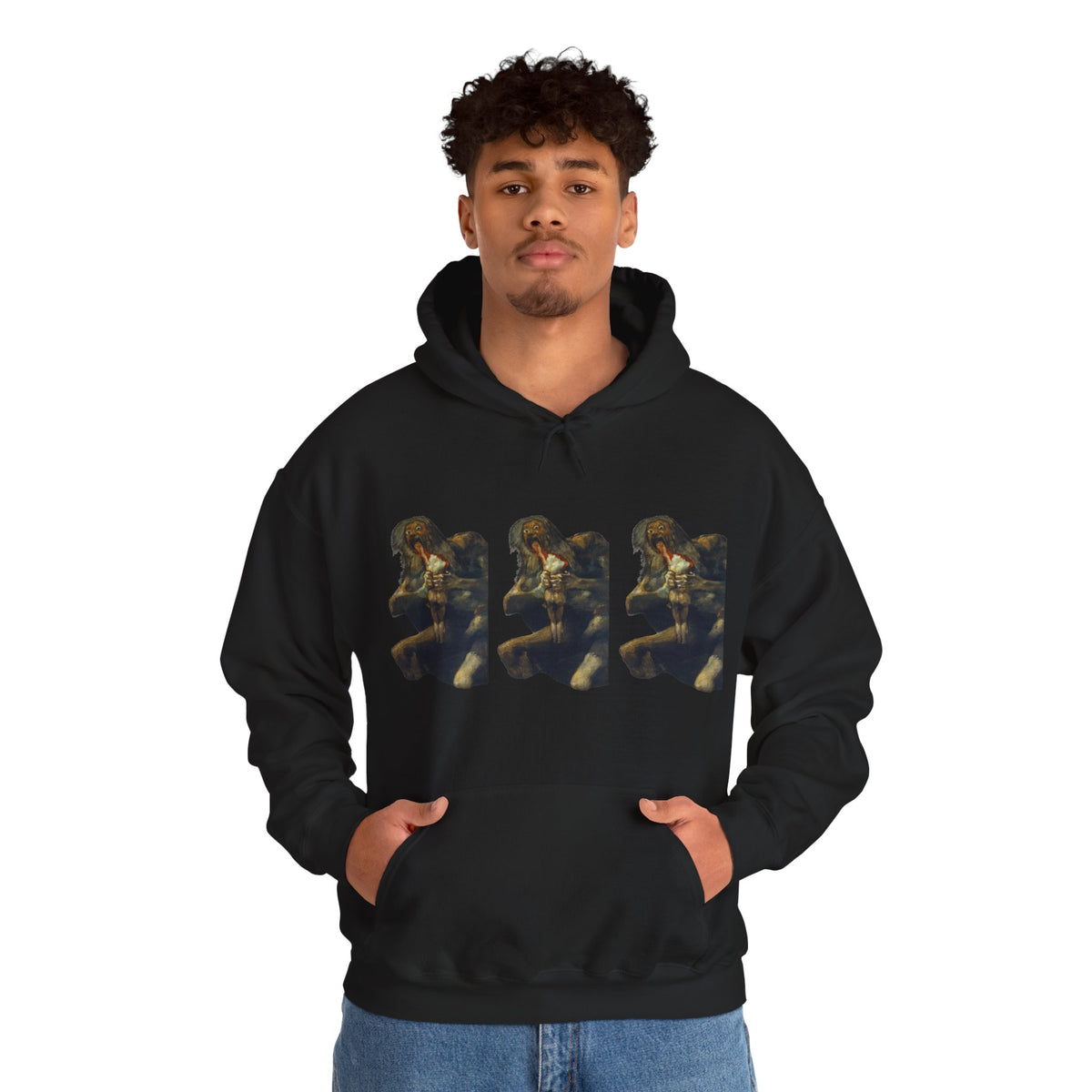 Hooded Sweatshirt - Saturn Devouring His Son by Francisco Goya (1819-23)