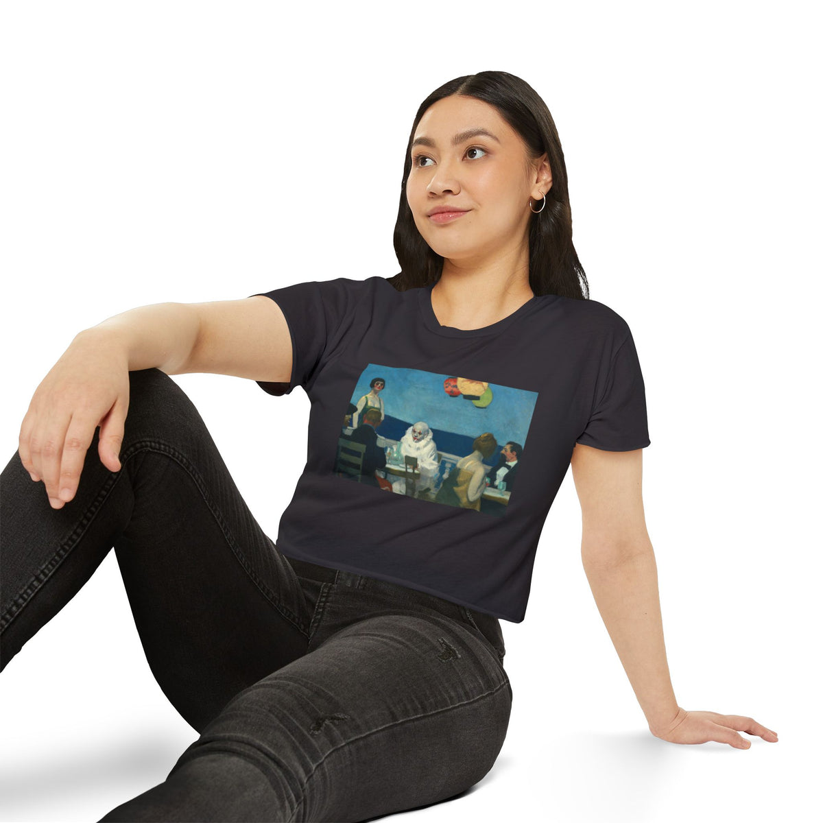 Soir Bleu by Edward Hopper Crop Top