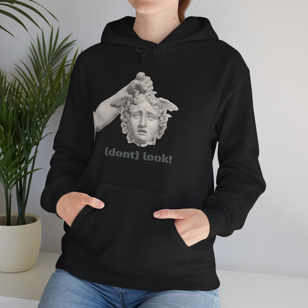 Hooded Sweatshirt - Perseus Triumphant by Domenico Marchetti  (Front+Back)