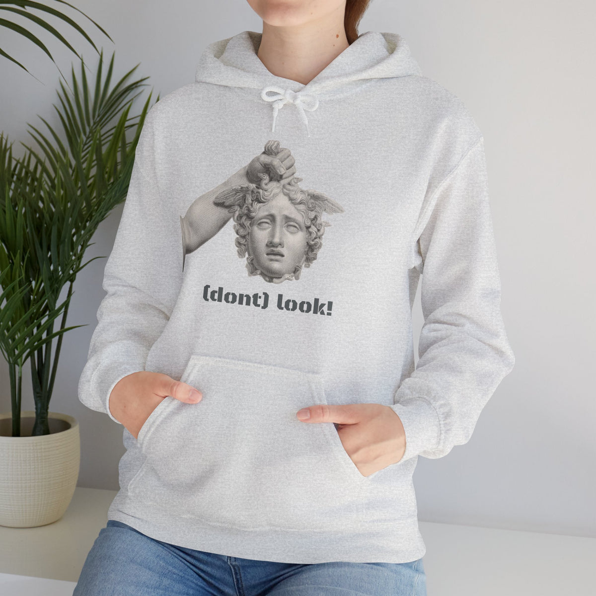 Hooded Sweatshirt - Perseus Triumphant by Domenico Marchetti  (Front+Back)