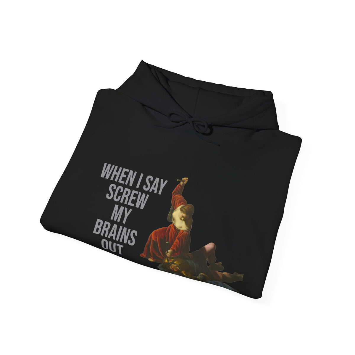 Hooded Sweatshirt- Jael and Sisera by Alessandro Turchi (Front)