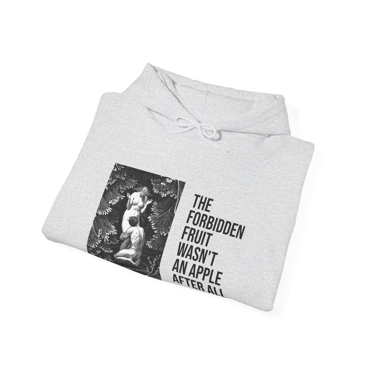Hooded Sweatshirt- Adam and Eve in Paradise by Max Svabinsky