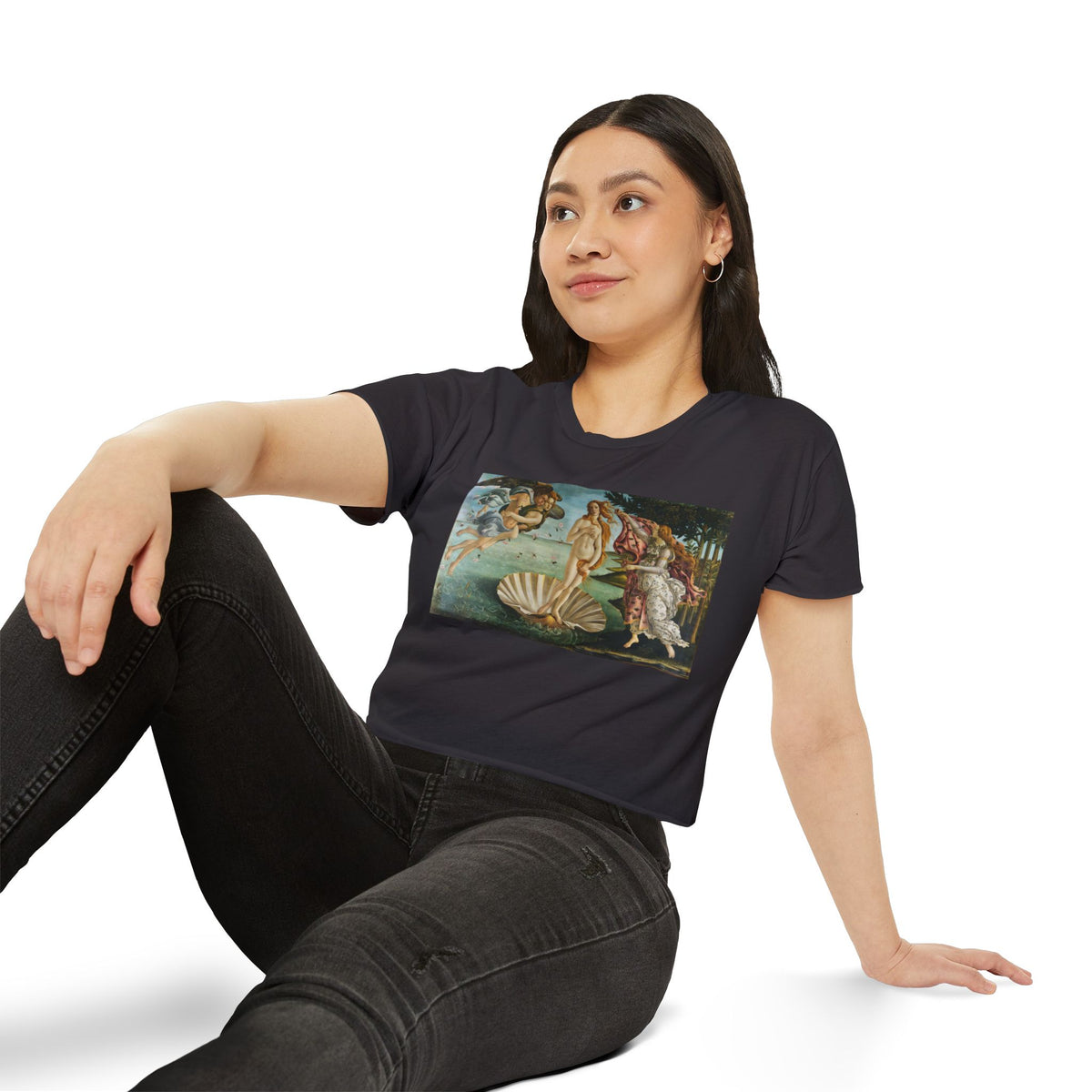 The Birth of Venus by Sandro Botticelli Crop Top