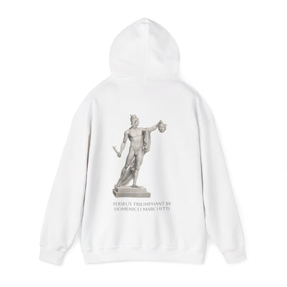 Hooded Sweatshirt - Perseus Triumphant by Domenico Marchetti  (Front+Back)