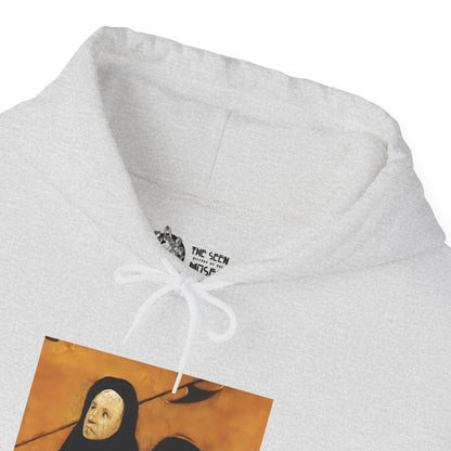 Hooded Sweatshirt -  Hell (Fragment of Last Judgment) by Hieronymus Bosch (Front)