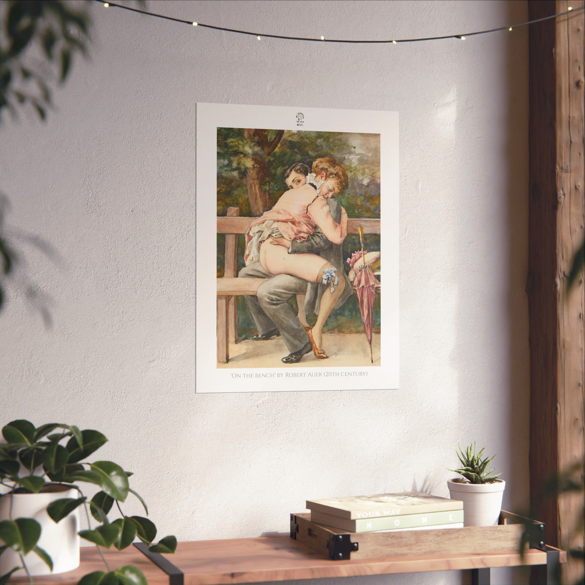 ‘On the bench’ by Robert Auer (20th Century)