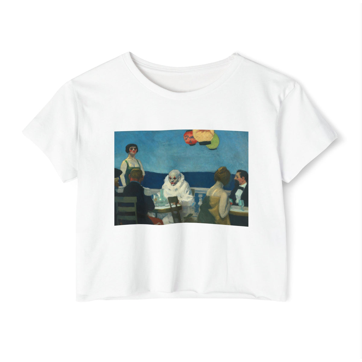 Soir Bleu by Edward Hopper Crop Top