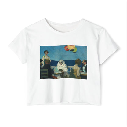 Soir Bleu by Edward Hopper Crop Top