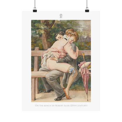 ‘On the bench’ by Robert Auer (20th Century)