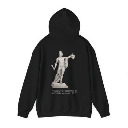 Hooded Sweatshirt - Perseus Triumphant by Domenico Marchetti  (Front+Back)