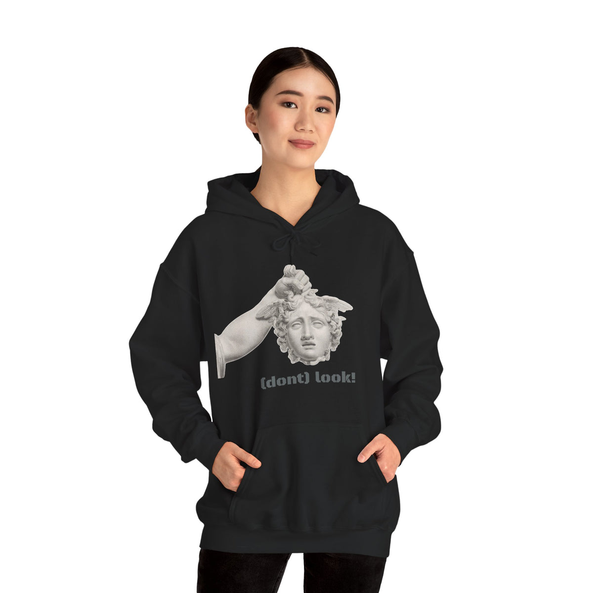 Hooded Sweatshirt - Perseus Triumphant by Domenico Marchetti  (Front+Back)