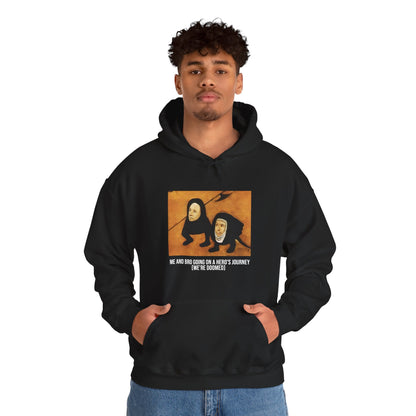 Hooded Sweatshirt -  Hell (Fragment of Last Judgment) by Hieronymus Bosch (Front)