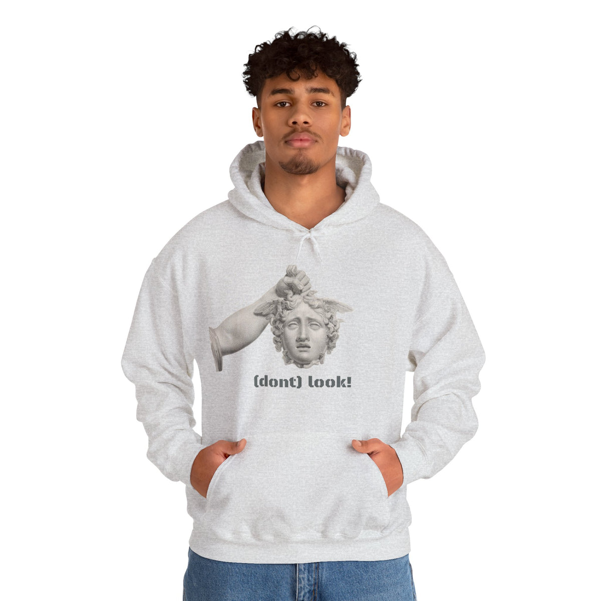 Hooded Sweatshirt - Perseus Triumphant by Domenico Marchetti  (Front+Back)