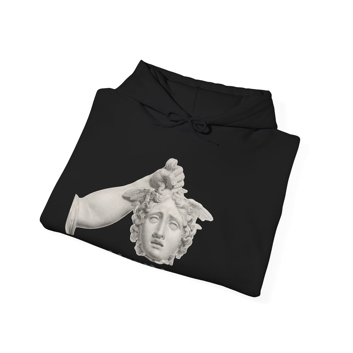 Hooded Sweatshirt - Perseus Triumphant by Domenico Marchetti  (Front+Back)