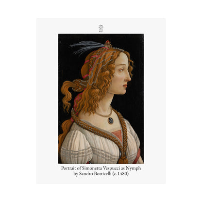 Portrait of Simonetta Vespucci as Nymph by Sandro Botticelli (c.1480)