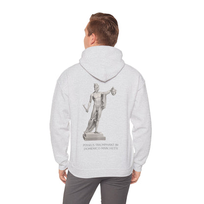 Hooded Sweatshirt - Perseus Triumphant by Domenico Marchetti  (Front+Back)