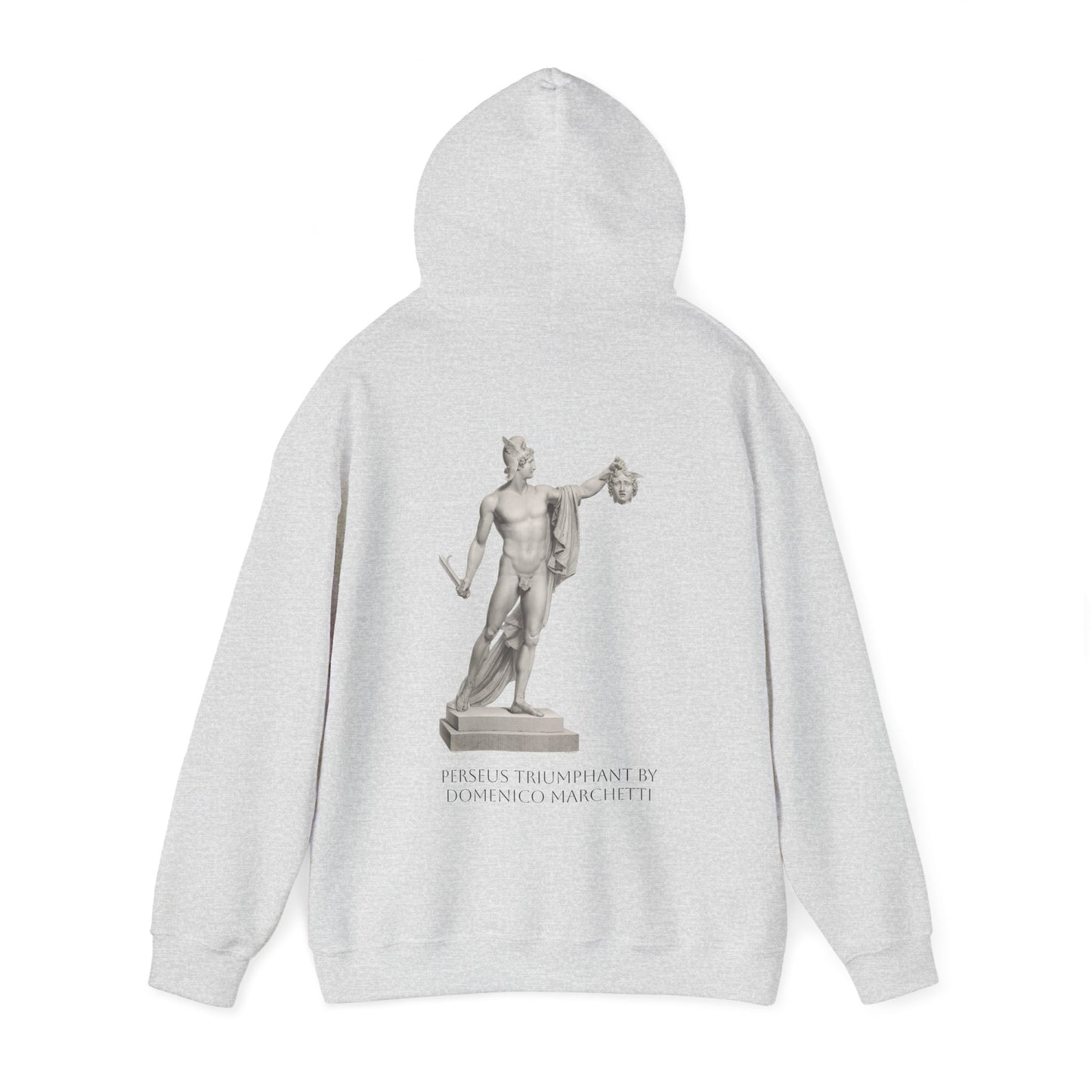Hooded Sweatshirt - Perseus Triumphant by Domenico Marchetti  (Front+Back)