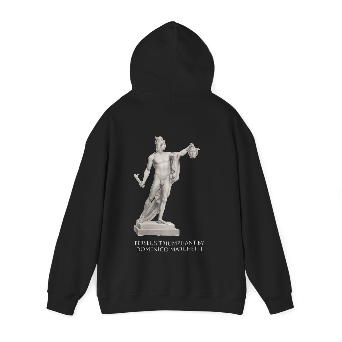 Hooded Sweatshirt - Perseus Triumphant by Domenico Marchetti  (Front+Back)