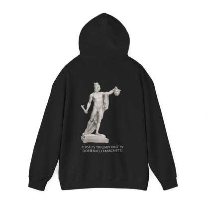 Hooded Sweatshirt - Perseus Triumphant by Domenico Marchetti  (Front+Back)