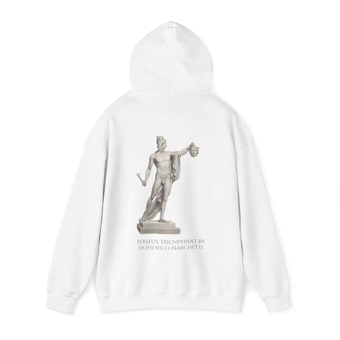 Hooded Sweatshirt - Perseus Triumphant by Domenico Marchetti  (Front+Back)