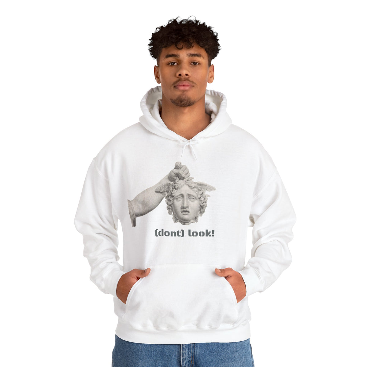 Hooded Sweatshirt - Perseus Triumphant by Domenico Marchetti  (Front+Back)