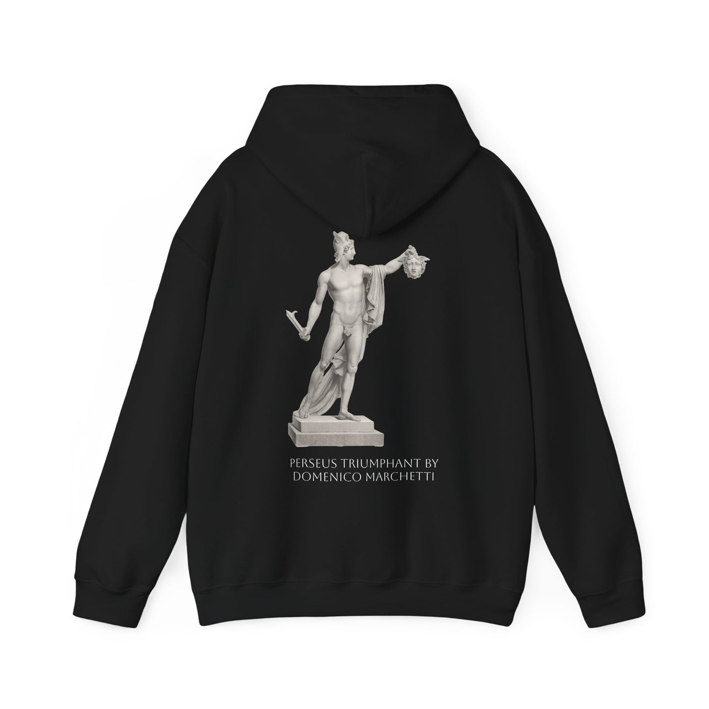 Hooded Sweatshirt - Perseus Triumphant by Domenico Marchetti  (Front+Back)