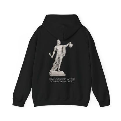 Hooded Sweatshirt - Perseus Triumphant by Domenico Marchetti  (Front+Back)