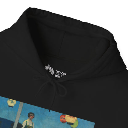 Hooded Sweatshirt - Soir Bleu By Edward Hopper (1914)