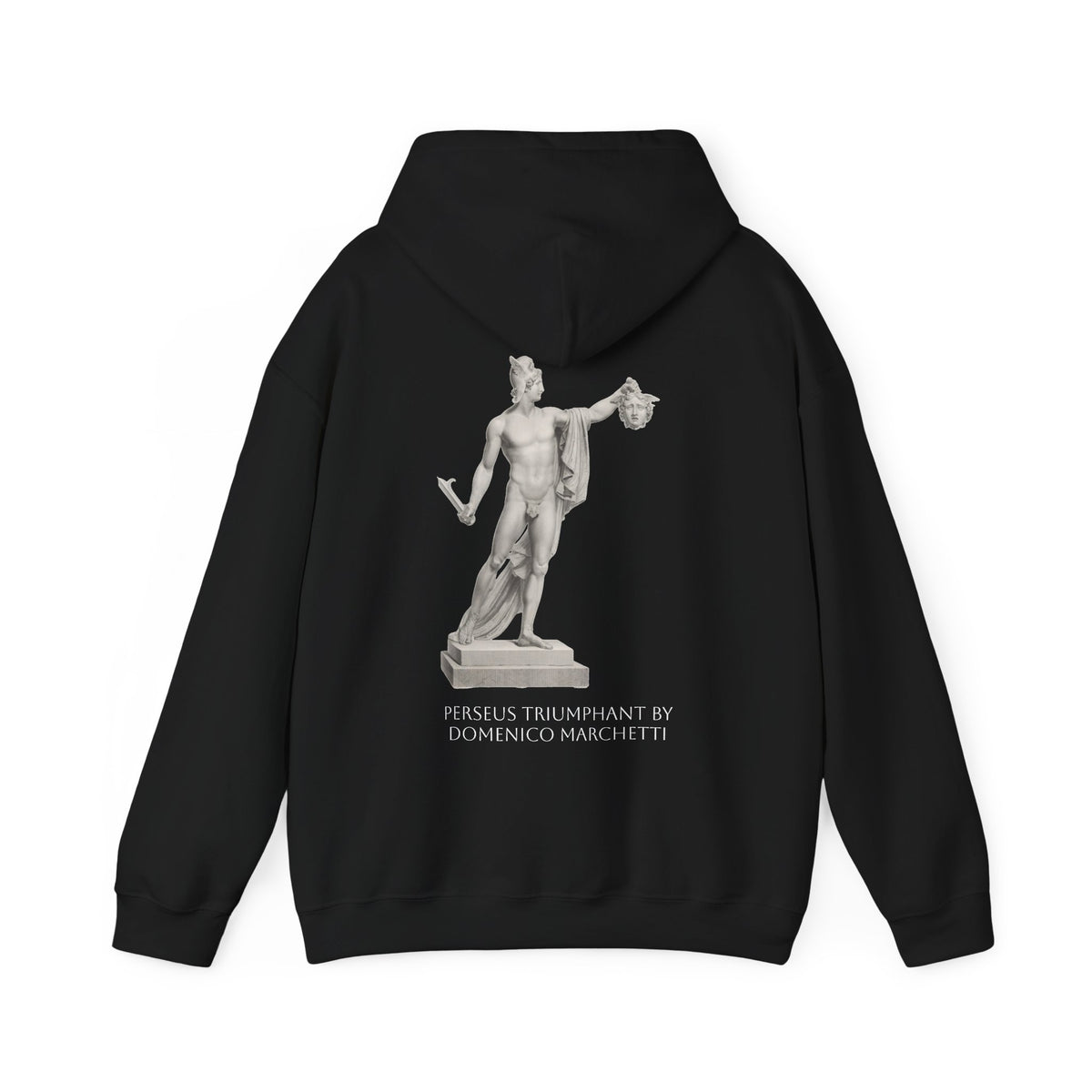 Hooded Sweatshirt - Perseus Triumphant by Domenico Marchetti  (Front+Back)