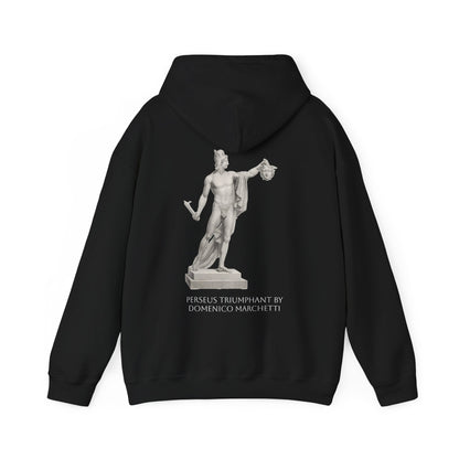 Hooded Sweatshirt - Perseus Triumphant by Domenico Marchetti  (Front+Back)
