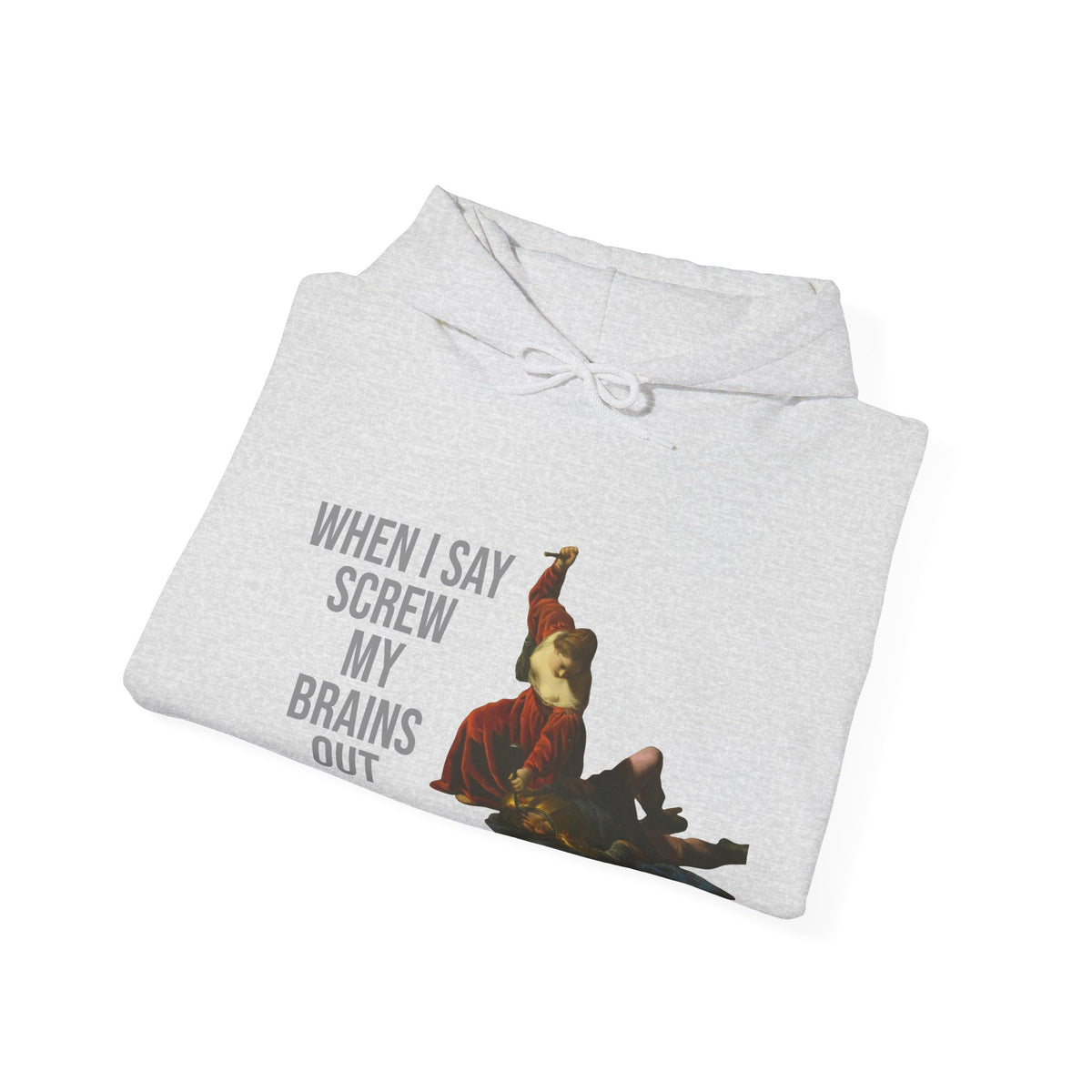 Hooded Sweatshirt- Jael and Sisera by Alessandro Turchi (Front)