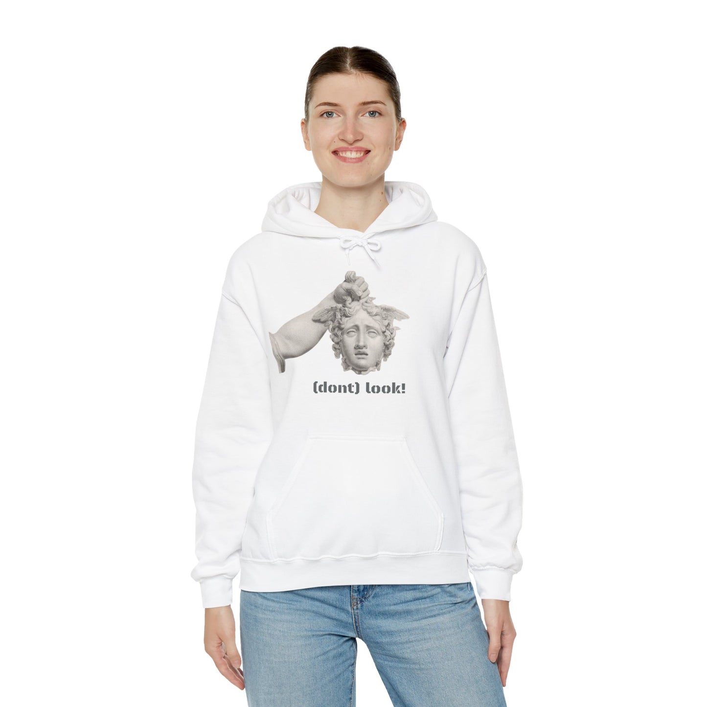 Hooded Sweatshirt - Perseus Triumphant by Domenico Marchetti  (Front+Back)