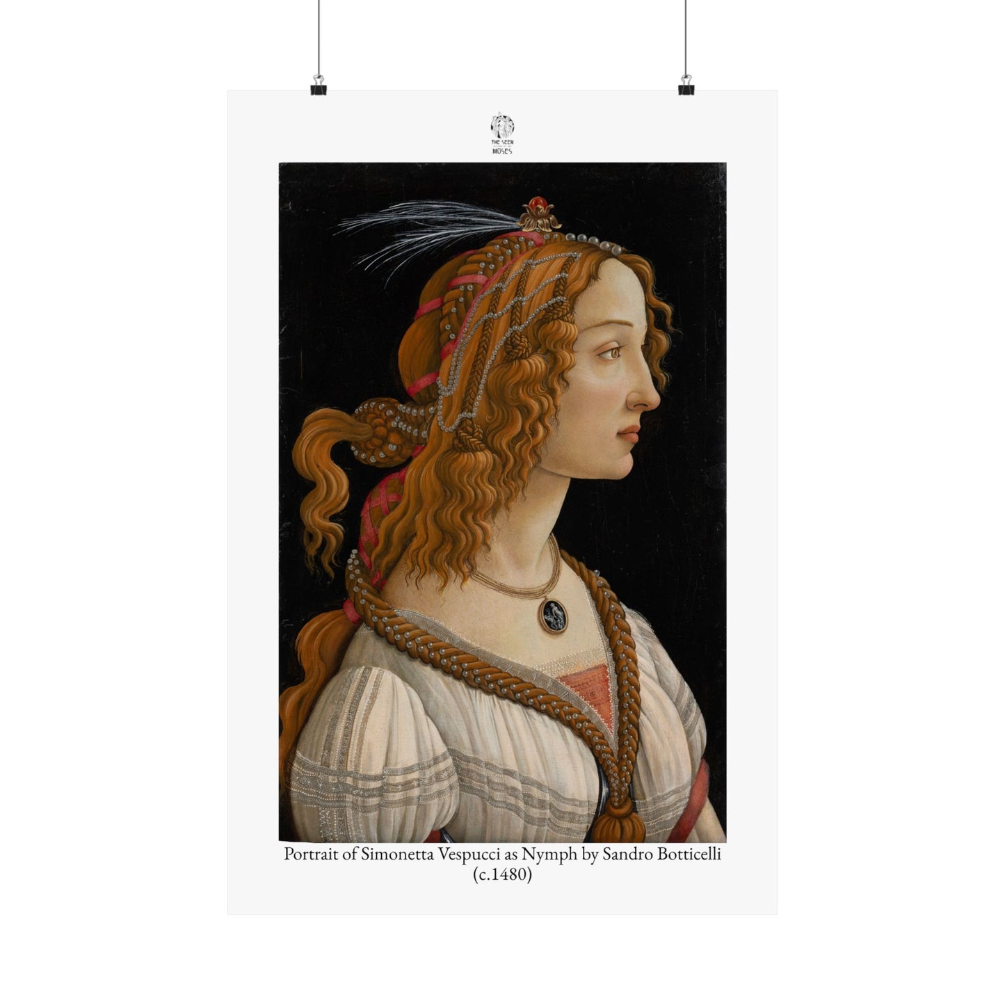 Portrait of Simonetta Vespucci as Nymph by Sandro Botticelli (c.1480)