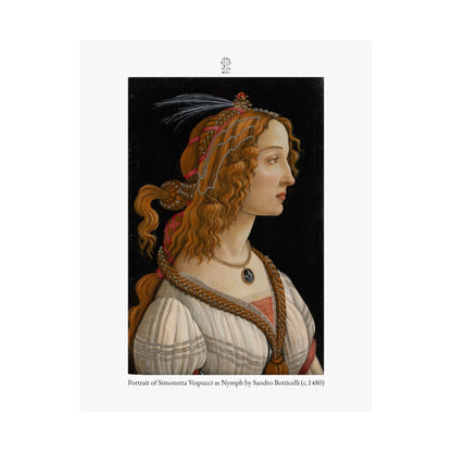 Portrait of Simonetta Vespucci as Nymph by Sandro Botticelli (c.1480)
