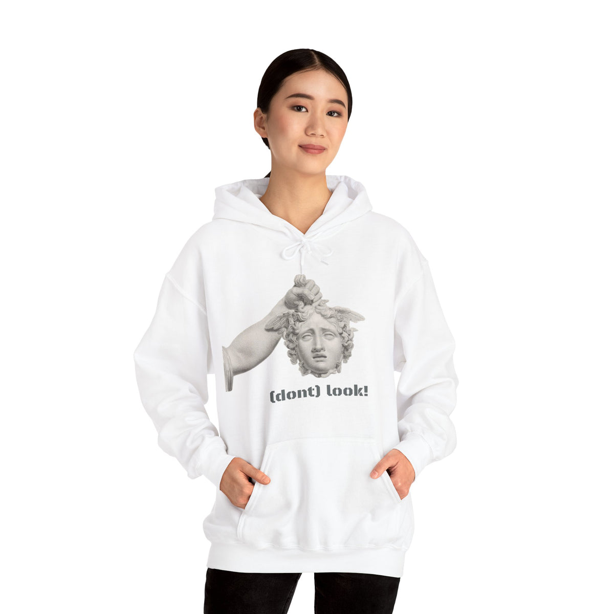 Hooded Sweatshirt - Perseus Triumphant by Domenico Marchetti  (Front+Back)