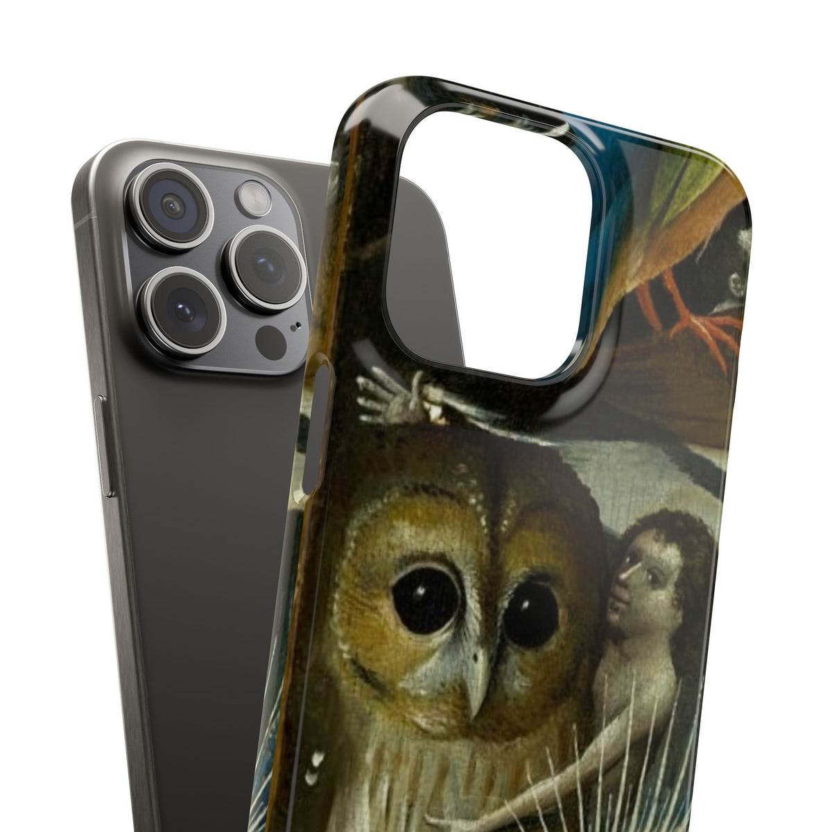 Owl detail by Hieronymus Bosch
