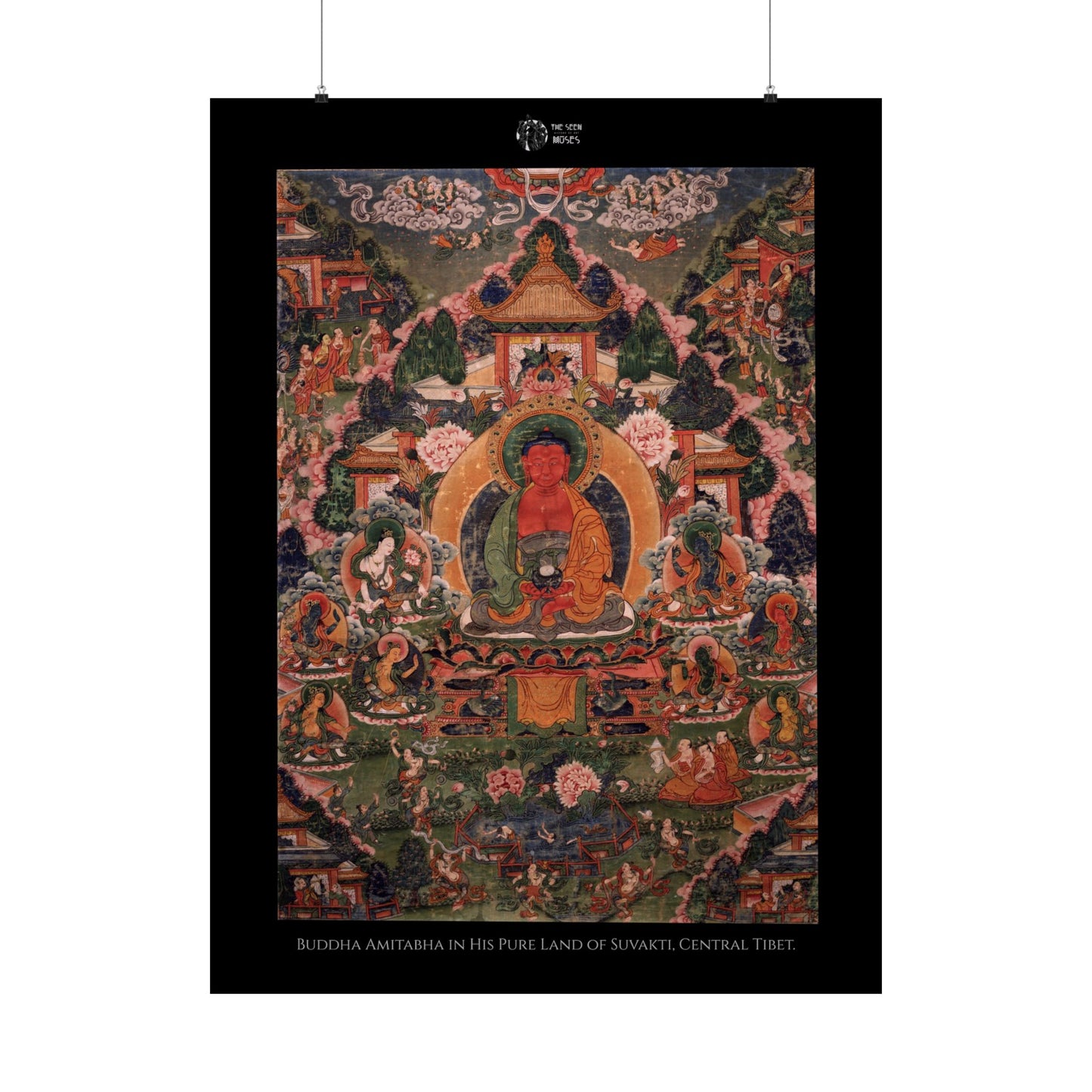 Buddha Amitabha in His Pure Land of Suvakti, Central Tibet.