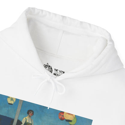 Hooded Sweatshirt - Soir Bleu By Edward Hopper (1914)